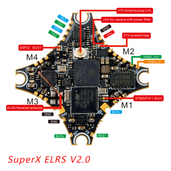 Kontroler AIO Happymodel SuperX ELRS V2.1 5IN1