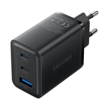 Ładowarka sieciowa Vention 2xUSB-C 65W, USB-A 30W GaN